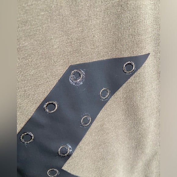 Michael Kors Olive Green Hoodie MK Logo Sz Medium - Picture 3 of 9